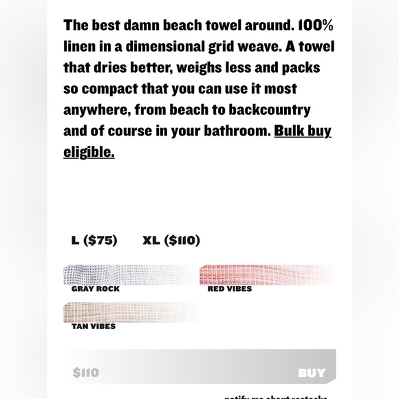 Outlier Grid Linen Towel 100% linen made in NYC EUC green/teal - Picture 3 of 7